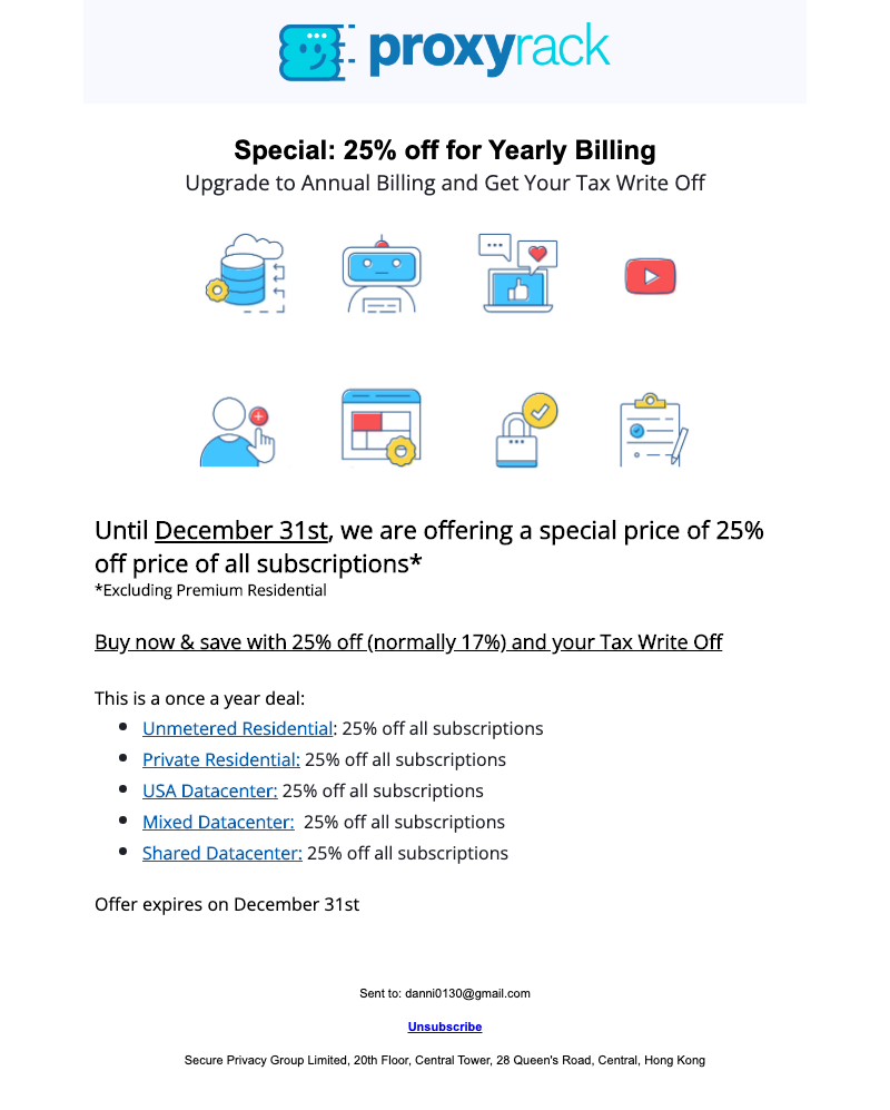 Tax Write Off Special: Take 25% Off For Yearly Billing